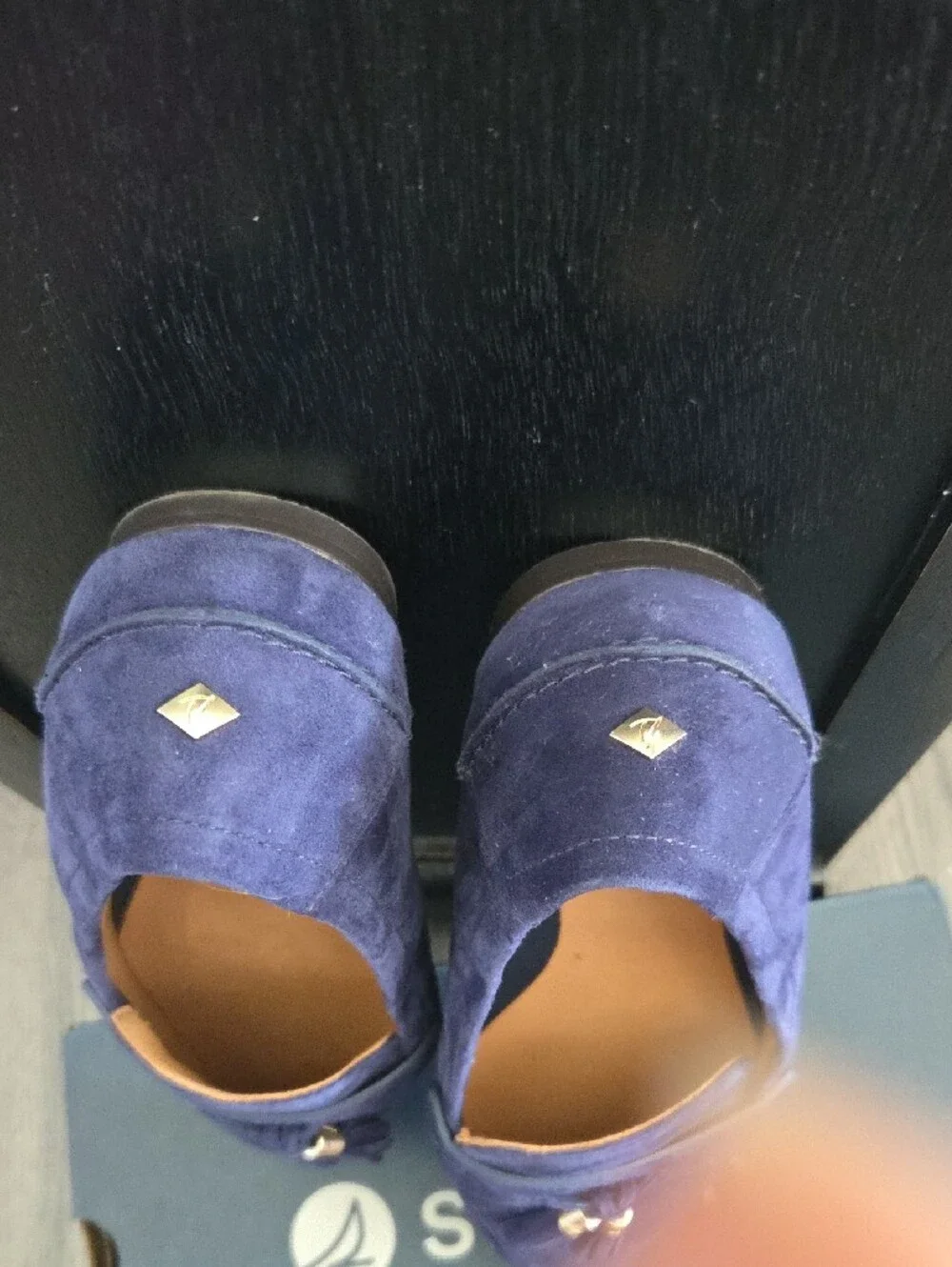 Sperry Women's Deep Blue Suede Tassel Loafers